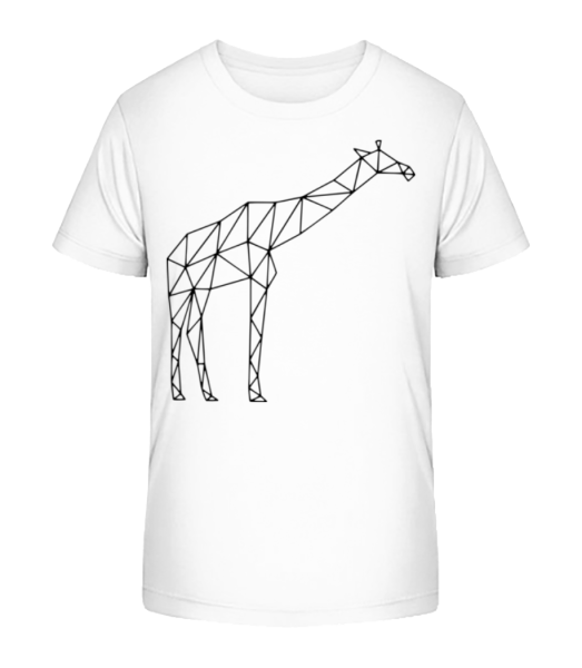 polygón Giraffe - Detské bio tričko Stanley Stella - Biela - Predné