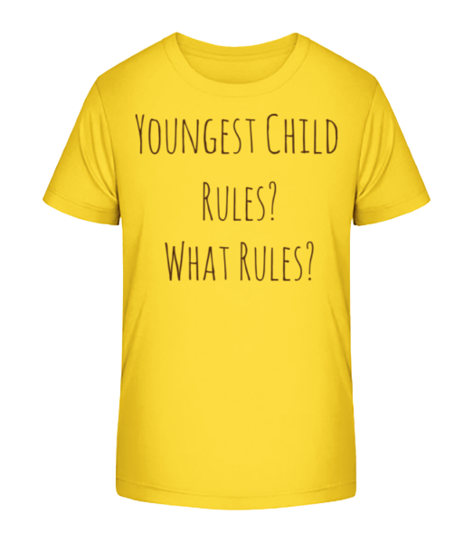 najmladšie deti - Detské bio tričko Stanley Stella - Žltá - Predné