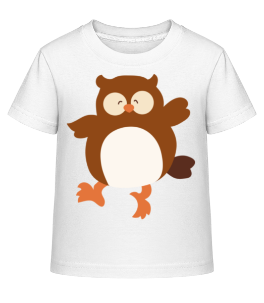 Kids Comic - Owl - Detské Shirtinator tričko - Biela - Predné