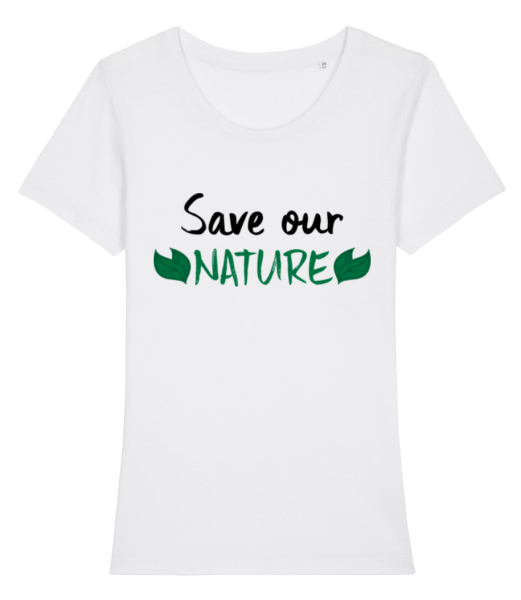 Save Our Nature - Dámske bio tričko Stanley Stella - Biela - Predné