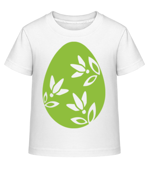 Easter Egg Icon - Detské Shirtinator tričko - Biela - Predné