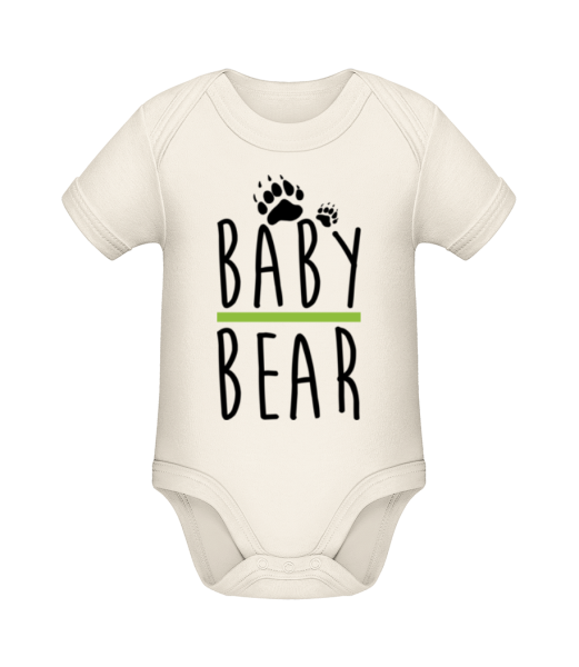 Mláďa medveďa - Bio body pre deti - Krémová - Predné