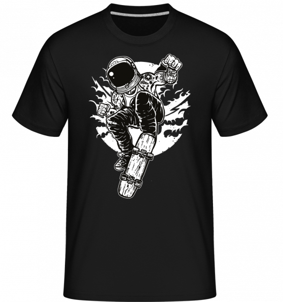 Space Skater -  Shirtinator tričko pre pánov - Čierna - Predné