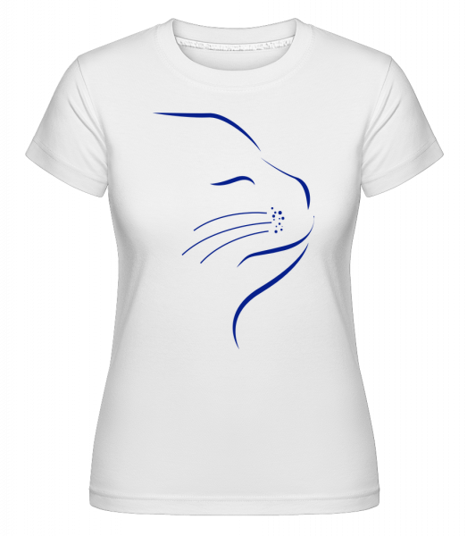 Cat Face -  Shirtinator tričko pre dámy - Biela - Predné