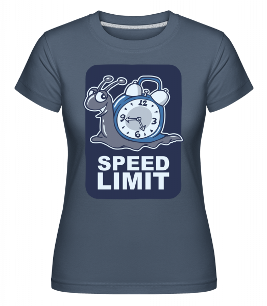 Speed Limit -  Shirtinator tričko pre dámy - Džínsovina - Predné