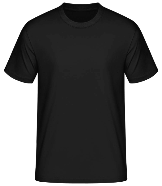 Pánske Predvolené tričko - Čierna - Predné