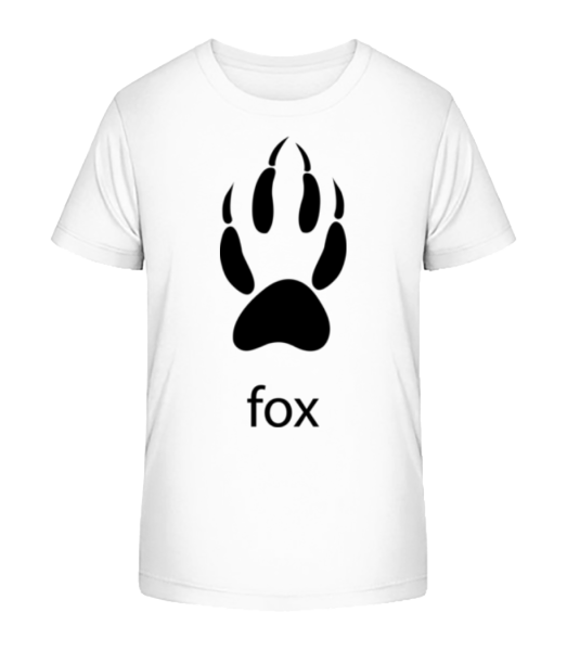 Fox Paw - Detské bio tričko Stanley Stella - Biela - Predné