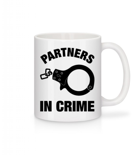 Partners In Crime - Keramický hrnček - Biela - Predné