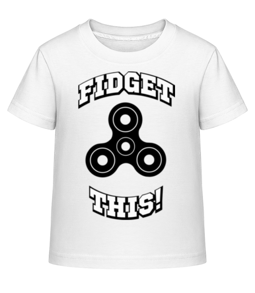 Fidget This - Detské Shirtinator tričko - Biela - Predné