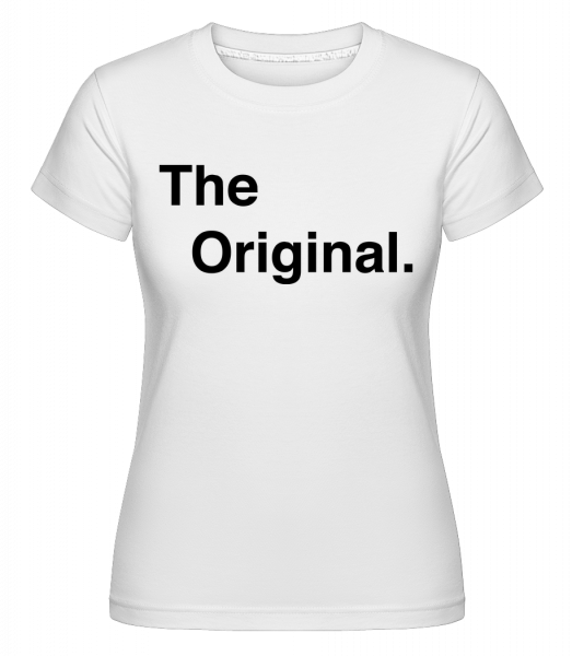 Pôvodné -  Shirtinator tričko pre dámy - Biela - Predné