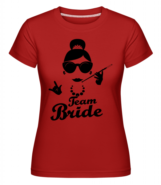 tím Bride -  Shirtinator tričko pre dámy - Červená - Predné