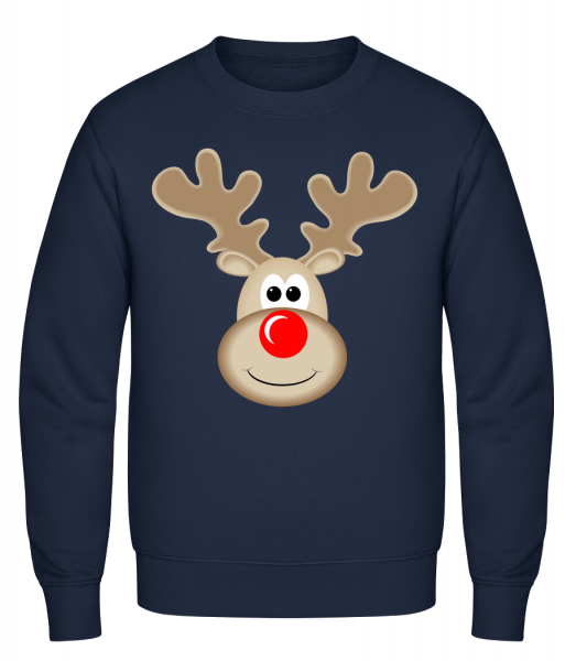 Reindeer Logo - Klasická mikina sg - Namornícka modrá - Predné