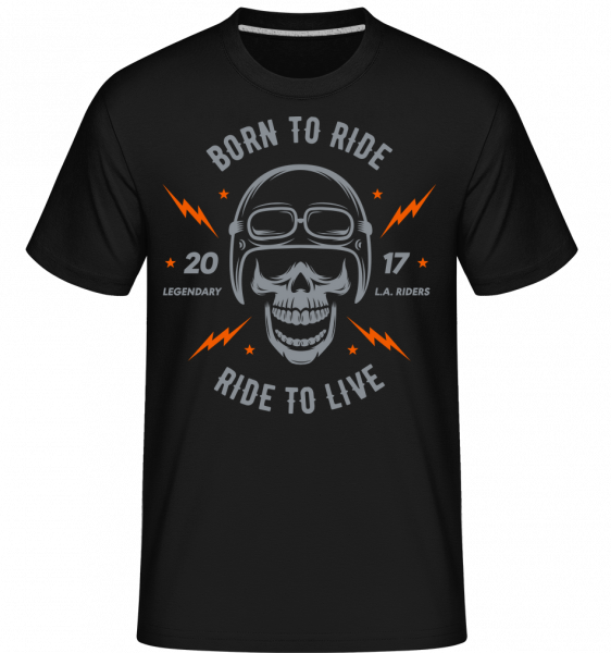 Born To Ride -  Shirtinator tričko pre pánov - Čierna1 - Predné