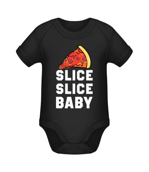 Pizza Slice Slice Detská - Bio body pre deti - Čierna - Predné