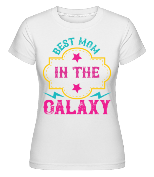 Best Mom In The Galaxy -  Shirtinator tričko pre dámy - Biela - Predné