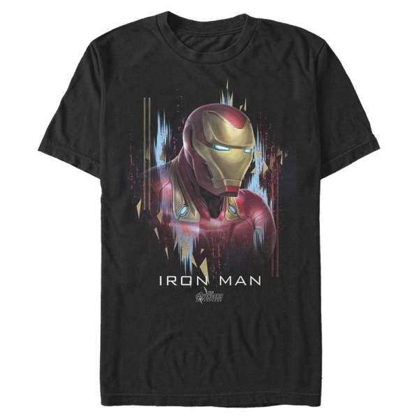 Marvel - Avengers Endgame - Iron Man Ironman Portrait - Pánske Tričko - Čierna - Predné