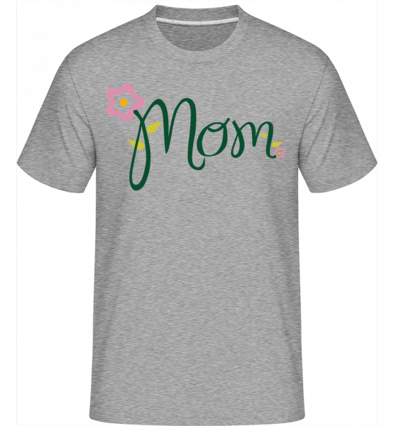 mom Flower -  Shirtinator tričko pre pánov - Melírovo šedá - Predné