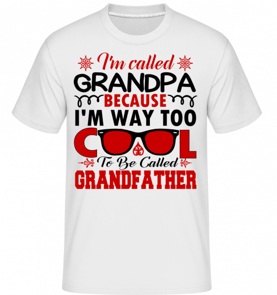 Way príliš chladné dedka -  Shirtinator tričko pre pánov - Biela - Predné