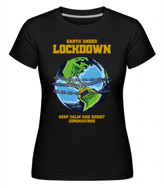 Lockdown -  Shirtinator tričko pre dámy - Čierna - Predné