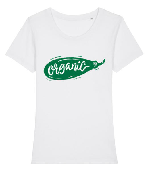 Organic - Dámske bio tričko Stanley Stella - Biela - Predné