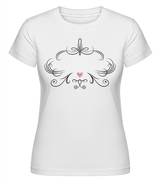 Pretty Frame -  Shirtinator tričko pre dámy - Biela - Predné