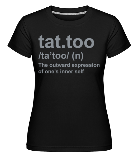 Tat.too -  Shirtinator tričko pre dámy - Čierna - Predné