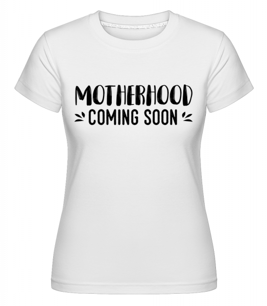 materstvo Pripravujeme -  Shirtinator tričko pre dámy - Biela - Predné