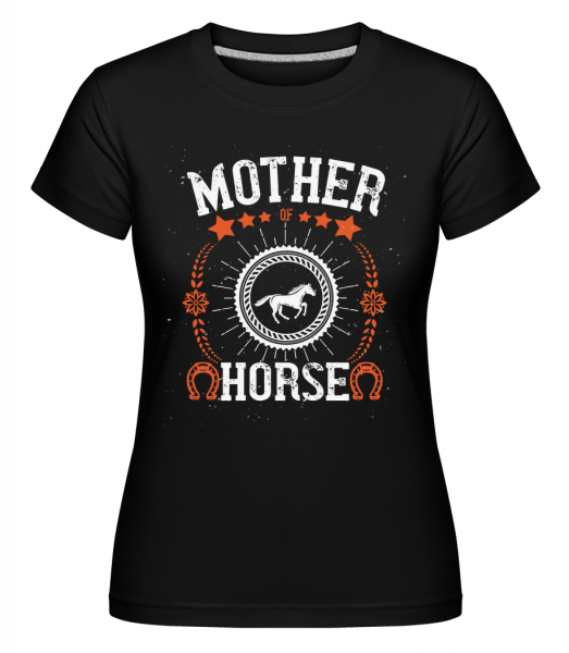 Mother Of Horse -  Shirtinator tričko pre dámy - Čierna - Predné
