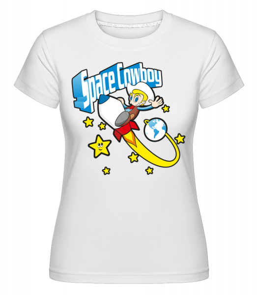 Space Cowboy -  Shirtinator tričko pre dámy - Biela - Predné