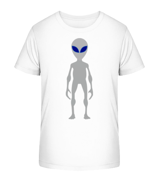 Blue Eyes Alien - Detské bio tričko Stanley Stella - Biela - Predné