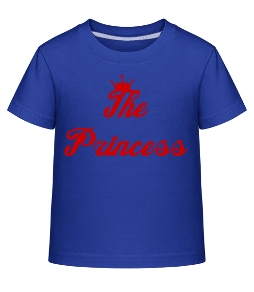 Princezná - Detské Shirtinator tričko - Kráľovská modrá - Predné