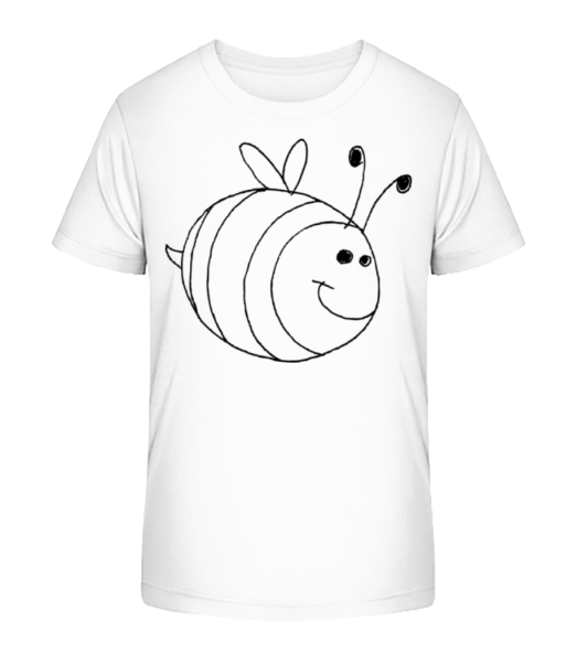 Deti Comic - Bee - Detské bio tričko Stanley Stella - Biela - Predné