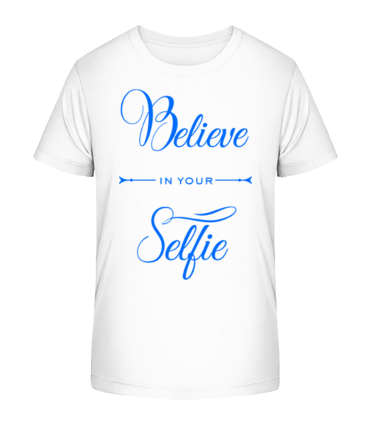 Believe In Your selfie - Detské bio tričko Stanley Stella - Biela - Predné
