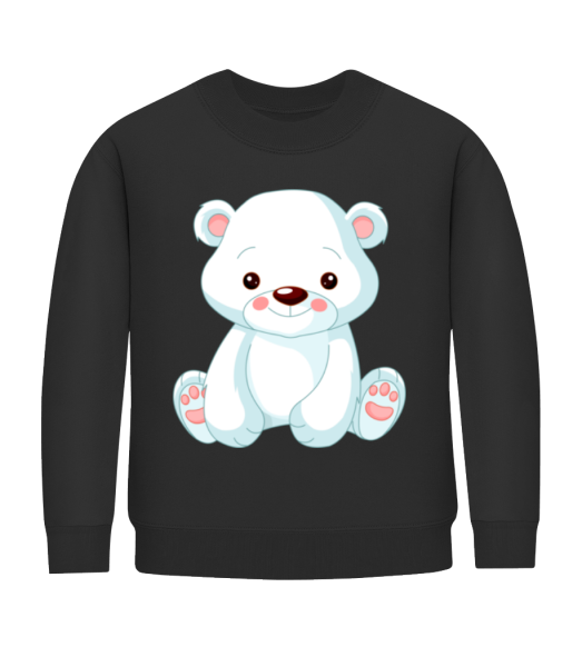 Sladká Polar Bear - Detská mikina - Čierna - Predné