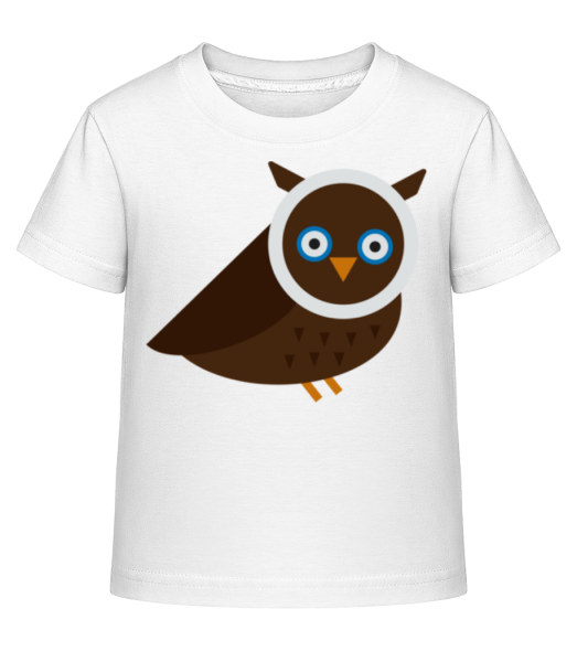 Owl Image - Detské Shirtinator tričko - Biela - Predné