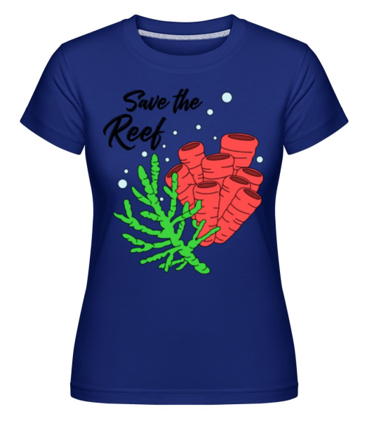 Save The Reef -  Shirtinator tričko pre dámy - Kráľovská modrá - Predné