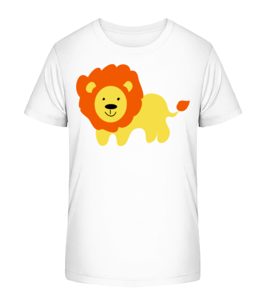 Deti Comic - Lion - Detské bio tričko Stanley Stella - Biela - Predné