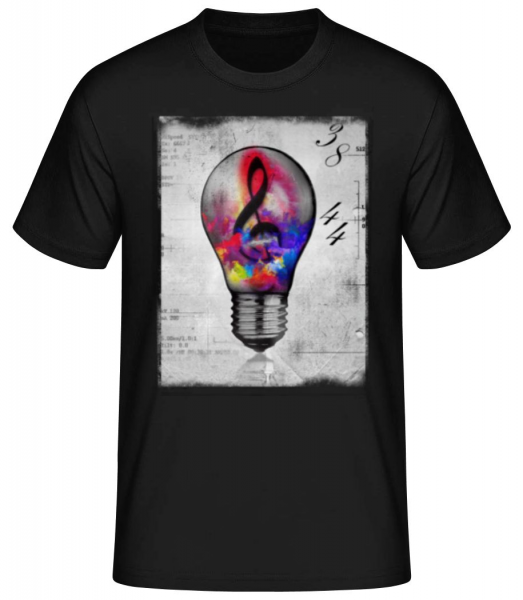 farebné Lightbumb - Pánske basic tričko - Čierna - Predné