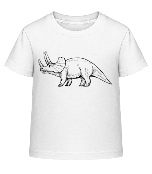 Dinosaur Drawing - Detské Shirtinator tričko - Biela - Predné