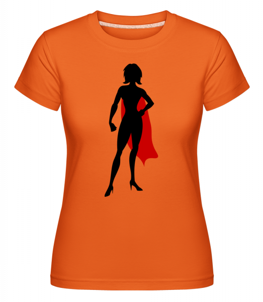 superhrdina Mum -  Shirtinator tričko pre dámy - Oranžová - Predné