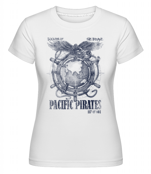 Pacific Pirates -  Shirtinator tričko pre dámy - Biela - Predné