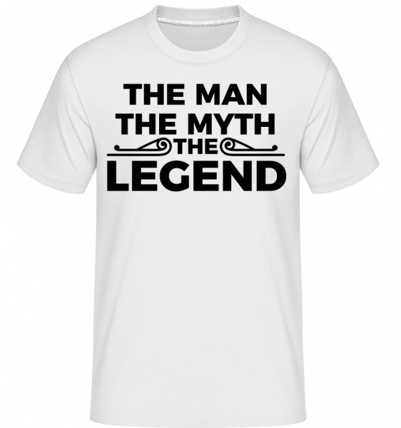 The Man The Myth The Legend -  Shirtinator tričko pre pánov - Biela - Predné