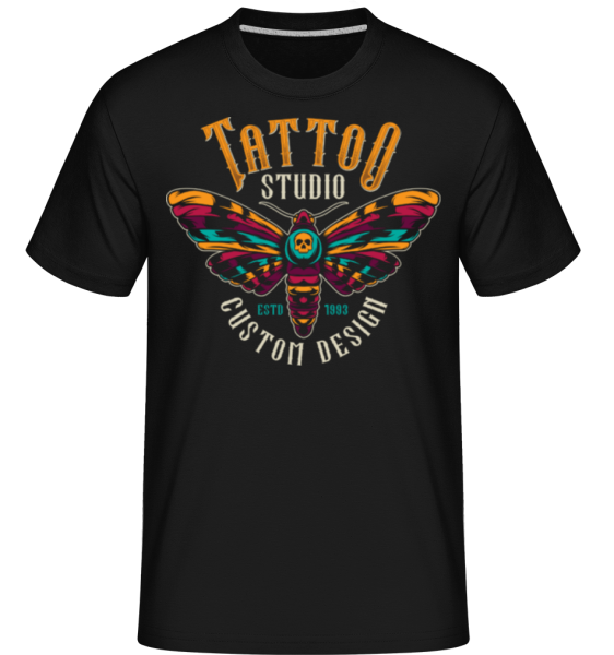 Tattoo Studio Custom Design -  Shirtinator tričko pre pánov - Čierna - Predné