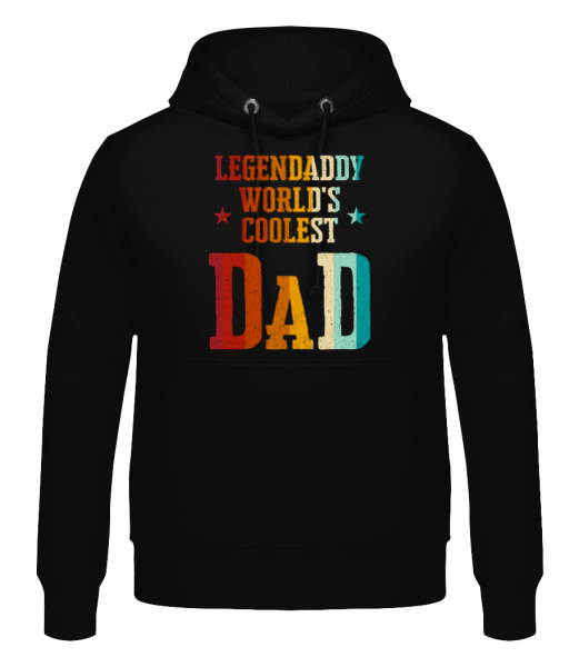Worlds Coolest Dad - Pánska mikina - Čierna - Predné