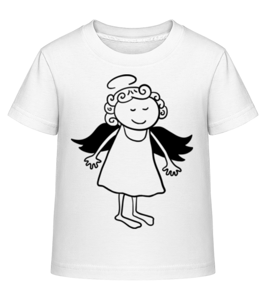 Vianočný anjel - Detské Shirtinator tričko - Biela - Predné