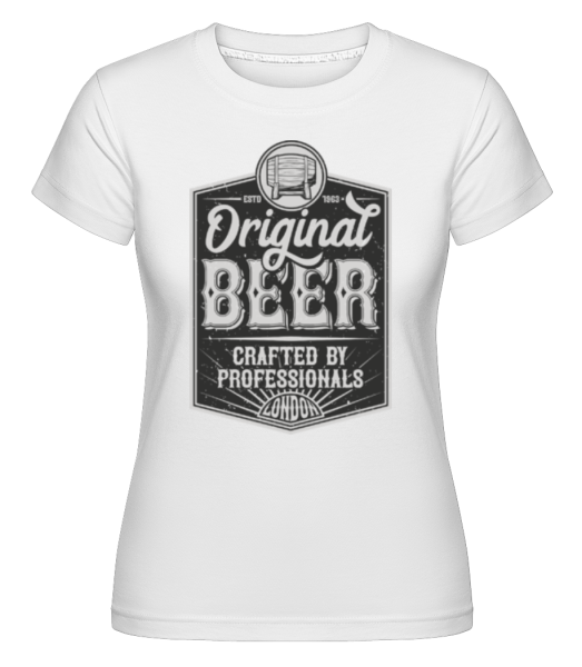Original Beer -  Shirtinator tričko pre dámy - Biela - Predné