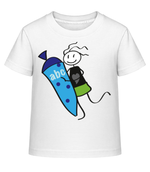Dieťa sa Cornet plné cukroví - Detské Shirtinator tričko - Biela - Predné