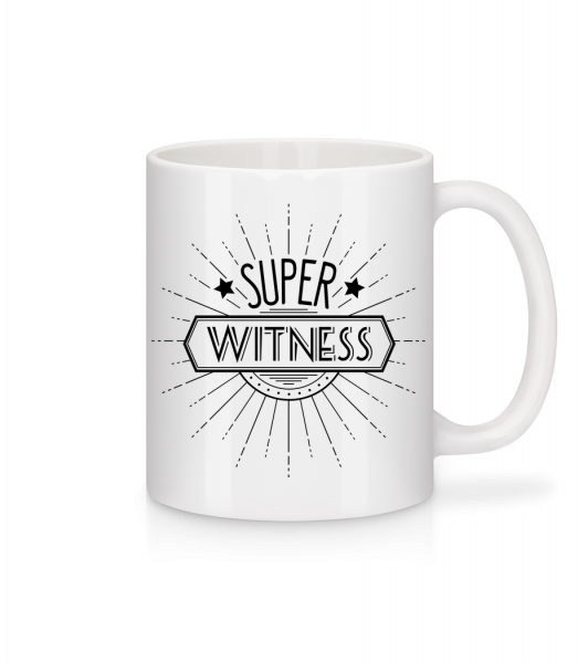 super Witness - Keramický hrnček - Biela - Predné