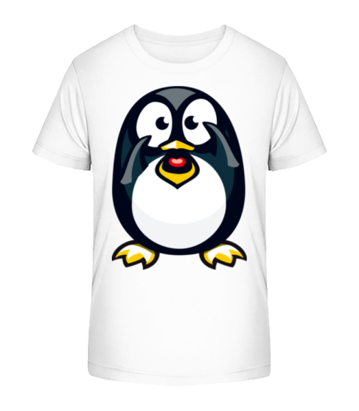 láska Penguin - Detské bio tričko Stanley Stella - Biela - Predné