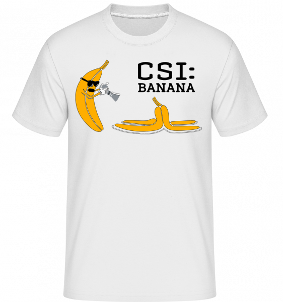 CSI Banana -  Shirtinator tričko pre pánov - Biela - Predné